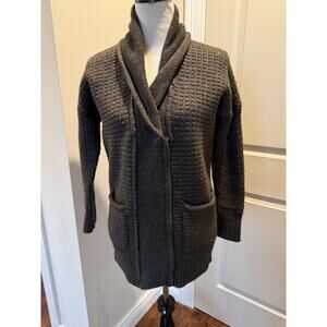 Vince Wool Yak Blend Taupe Cardigan Zipper Front SZ XS NWOT